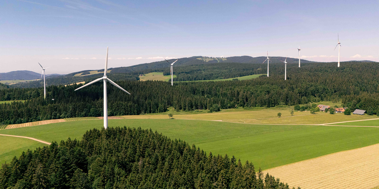 Windräder auf der Platte