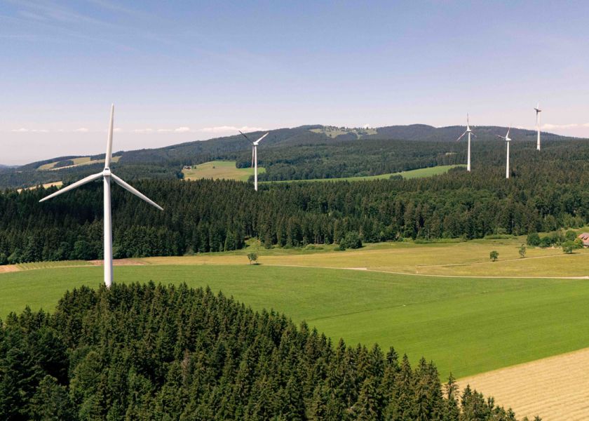 Vorstellung des Energieparks in St. Peter - Windräder auf der Platte bei St. Peter